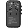 Adapter podróżny EU UK US GaN 100W 4xUSB Verbatim czarny Quick Charge