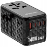 Ładowarka sieciowa 140W GaN USB-A/USB-C czarna Verbatim UTA-10 zasilac