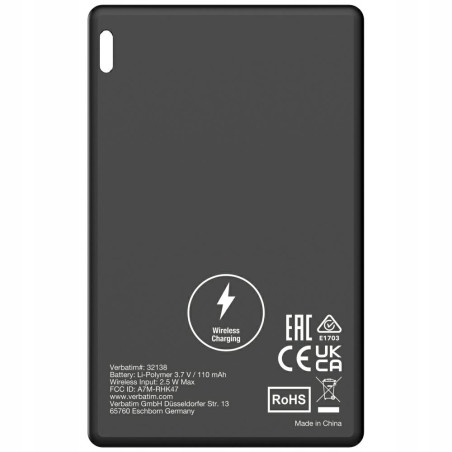 Urządzenie do śledzenia Bluetooth Verbatim My Finder Card czarne