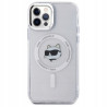 Guess Karl Lagerfeld Metal Choupette — etui do iPhone 12, białe