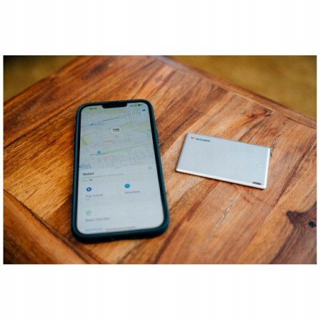 Urządzenie do śledzenia Bluetooth Verbatim My Finder Card srebrne