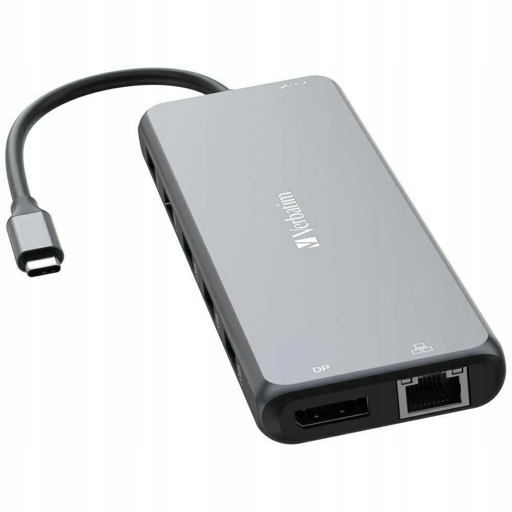 Verbatim Adapter Hub USB-C - 2xHDMI/DP/ Eternet/6xUSB-A/Jack 3.5mm/2xU