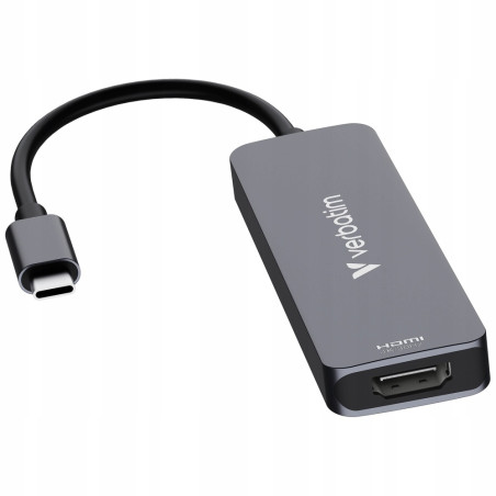 Adapter Hub Verbatim USB-C HDMI USB-A 3.2 aluminiowy