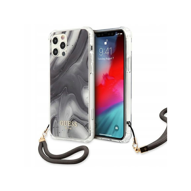 Guess Marble Collection tworzywo sztuczne — etui do iPhone 12 Pro, sza