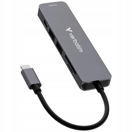 Adapter hub Verbatim USB-C HDMI USB-A 3.2 USB-A 2.0 SD microSD