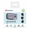 Ładowarka sieciowa 35W Verbatim GaN USB-C USB-A czarna zasilacz