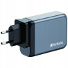 Ładowarka sieciowa 100W GaN USB-C USB-A 4x Verbatim czarna Adapter