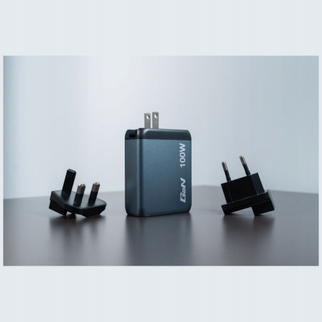 Ładowarka sieciowa 100W GaN USB-C USB-A 4x Verbatim czarna Adapter