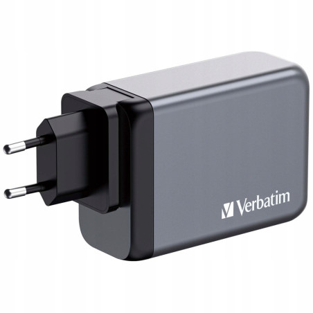 Ładowarka sieciowa 240W Verbatim GaN 3xUSB-C/USB-A czarna Quick Charge