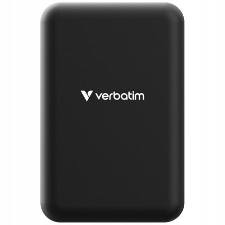 Powerbank 20000mAh bezprzewodowy USB-C czarny diody kontrolne Verbatim