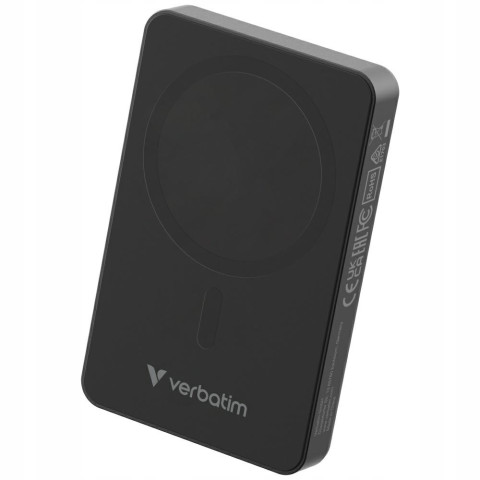 Powerbank Verbatim Essentials 10000mAh MagSafe czarny bezprzewodowy US
