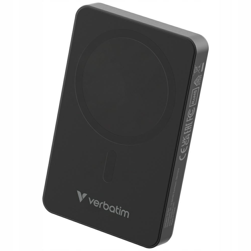 Powerbank Verbatim Essentials 10000mAh MagSafe czarny bezprzewodowy US