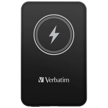 Powerbank indukcyjny Verbatim 15W Wireless Magnetic czarny USB-C przen