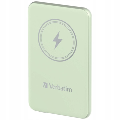 Powerbank Verbatim 5000mAh bezprzewodowy magnetyczny USB-C zielony