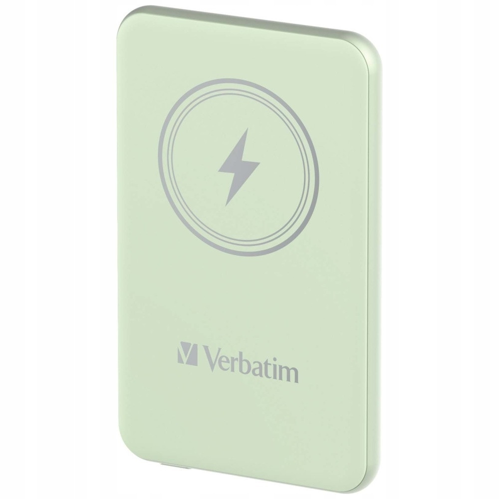 Powerbank Verbatim 5000mAh bezprzewodowy magnetyczny USB-C zielony