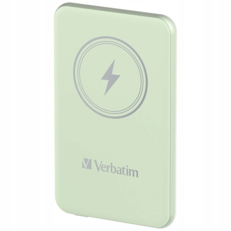 Powerbank Verbatim 5000mAh bezprzewodowy magnetyczny USB-C zielony