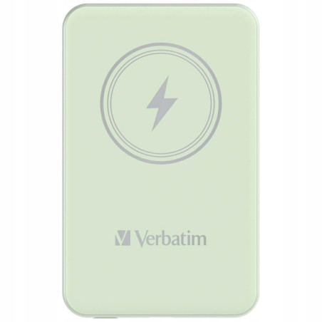 Powerbank Verbatim 5000mAh bezprzewodowy magnetyczny USB-C zielony