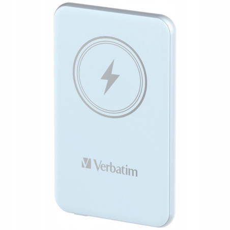Powerbank indukcyjny USB-C niebieski litowo-polimerowy Verbatim przeno