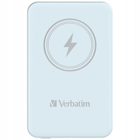 Powerbank indukcyjny USB-C niebieski litowo-polimerowy Verbatim przeno