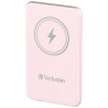 Powerbank magnetyczny indukcyjny 15W różowy Verbatim litowo-polimerowy