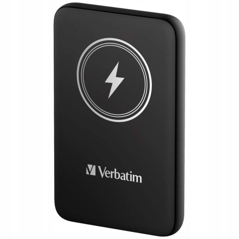 Powerbank indukcyjny 15W 10000mAh bezprzewodowy magnetyczny czarny Ver