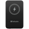 Powerbank indukcyjny 15W 10000mAh bezprzewodowy magnetyczny czarny Ver