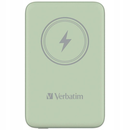Powerbank indukcyjny 10000mAh magnetyczny USB-C zielony aluminium Verb