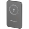 Powerbank indukcyjny 10000mAh USB-C bezprzewodowy szary aluminium Verb