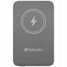 Powerbank indukcyjny 10000mAh USB-C bezprzewodowy szary aluminium Verb