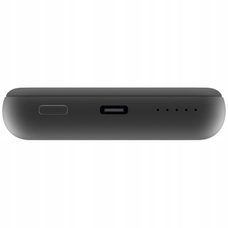 Powerbank indukcyjny 10000mAh USB-C bezprzewodowy szary aluminium Verb