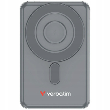 Powerbank indukcyjny 5000mAh 15W Wireless Magnetic szary USB typ C Ver