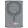 Powerbank indukcyjny 5000mAh 15W Wireless Magnetic szary USB typ C Ver