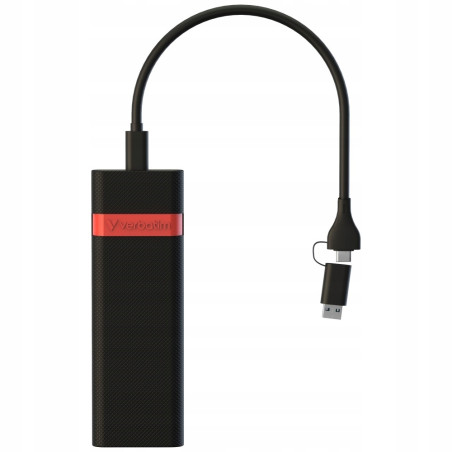 Obudowa na dysk SSD Verbatim M.2 NVMe USB 3.2 Gen 2 z kablem USB A/USB