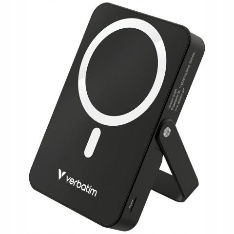 Powerbank bezprzewodowy 10000mAh z podstawką czarny Verbatim Charge