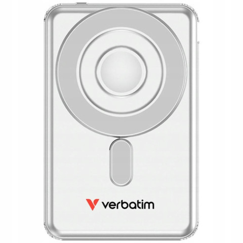 Powerbank indukcyjny Verbatim n Go 5000mAh 15W Magnetic srebrny przeno