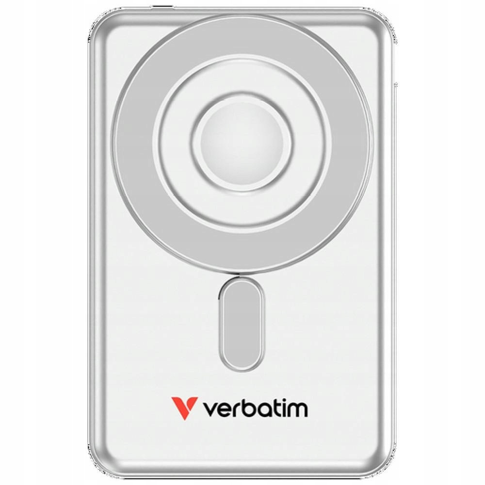 Powerbank indukcyjny Verbatim n Go 5000mAh 15W Magnetic srebrny przeno