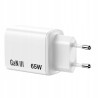 Ładowarka sieciowa USB-C 65W GaN biały Essentials Verbatim zasilacz