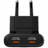 Ładowarka sieciowa USB-C 65W 2 urządzenia GaN czarna Fold n Verbatim